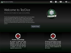 Tezos Dice - честное казино с краном на криптовалюте Tezos Coin TEZ / XTZ